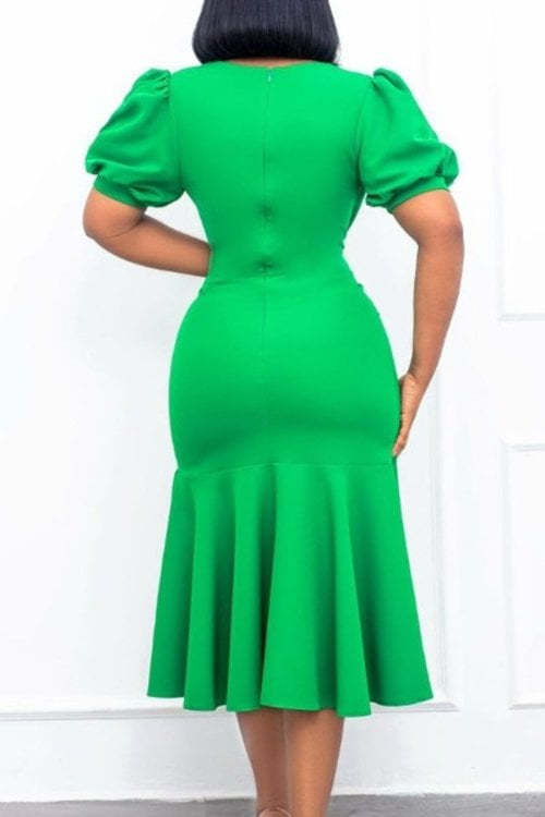 Wanda Green Dress