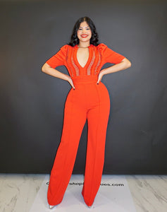Yenny Red Jumpsuit