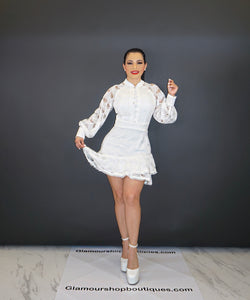 Martina White Mini Dress