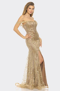 Melissa Gold /Tan Luxe Dress