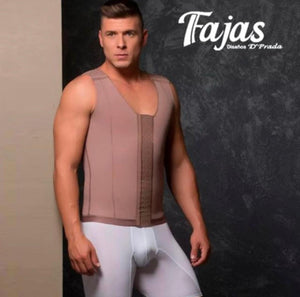 #09017 High Compression Male Vest Colombian Body Shaper