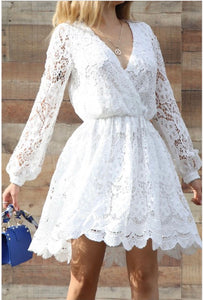 Madeline Embroidery Mini-Dress