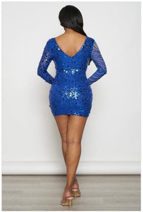 Katrina Blue Mini Dress